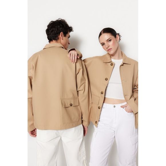 NWT Trendyol Men Regular fit Shirt collar Woven Jacket - Picture 1 of 13